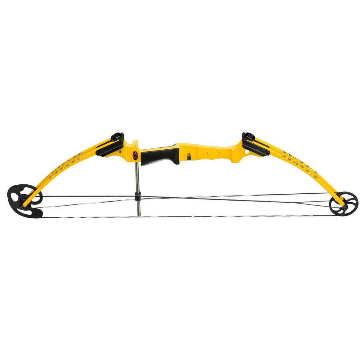Genesis Archery Original Compound Bow (Right Hand, Yellow) with Arrows and Case