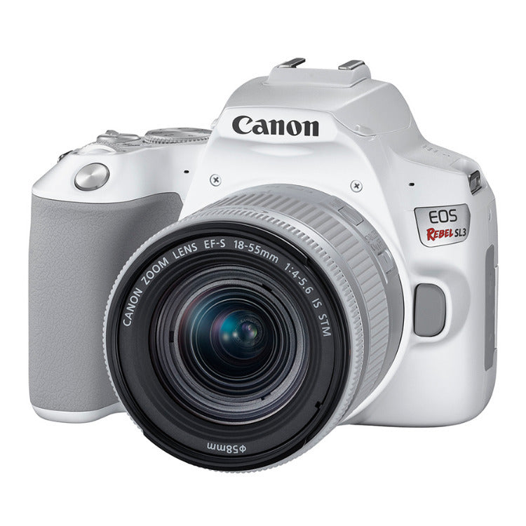 Canon EOS Rebel SL3 DSLR Camera with EF-S 18-55mm f/4-5.6 IS STM Lens (White)
