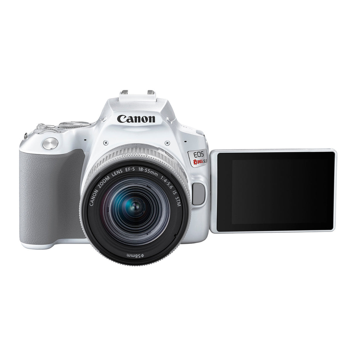 Canon EOS Rebel SL3 DSLR Camera with EF-S 18-55mm f/4-5.6 IS STM Lens (White)