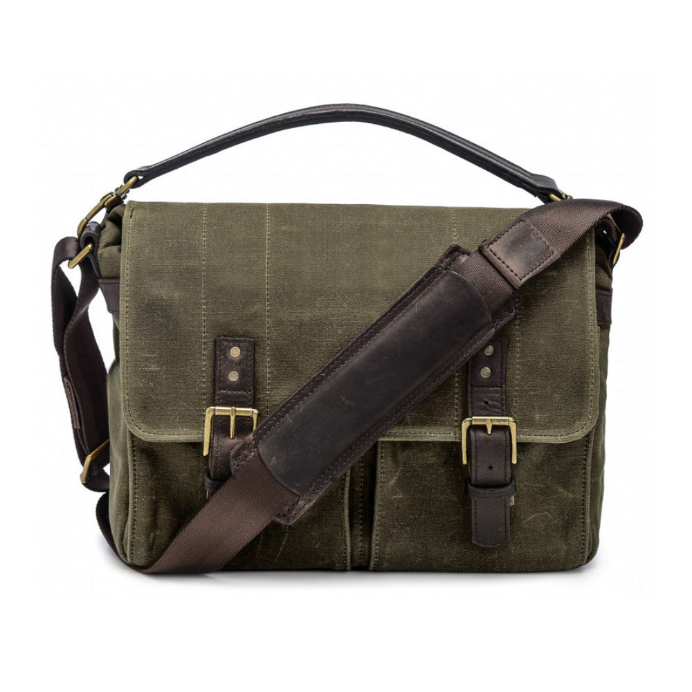 ONA Prince Street Camera/Laptop Messenger Bag (Olive Green)