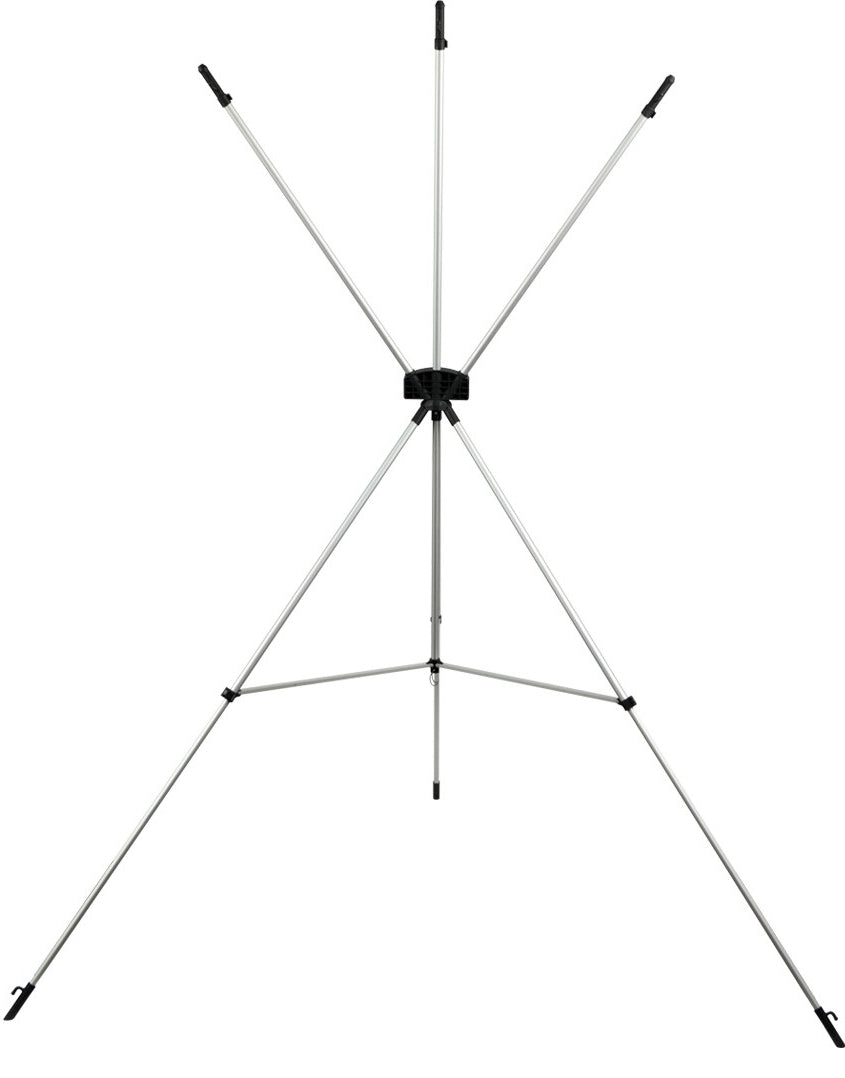 Westcott X-Drop Wrinkle-Resistant Sweep Backdrop Kit (Neutral Gray, 5' x 12') lightweight stand