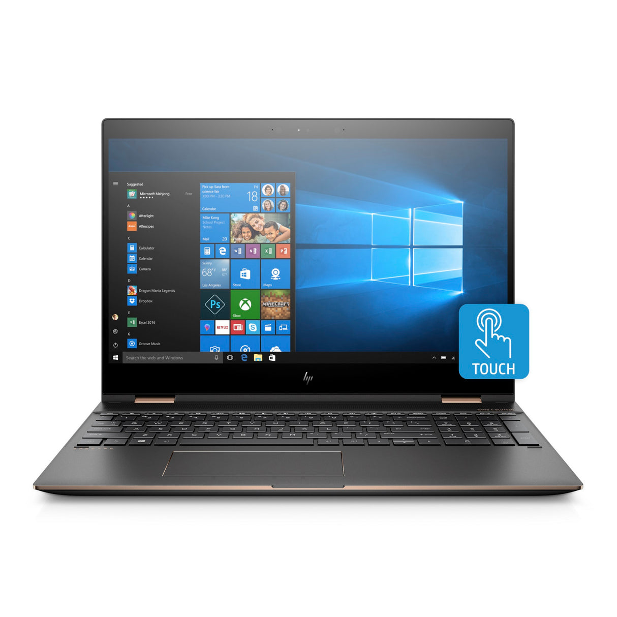 HP Spectre x360 Convertible 15.6” 4K UHD Touch WLED Intel i7-8550U 16GB 512GB SSD NVIDIA GeForce MX150 (Dark Ash Silver)