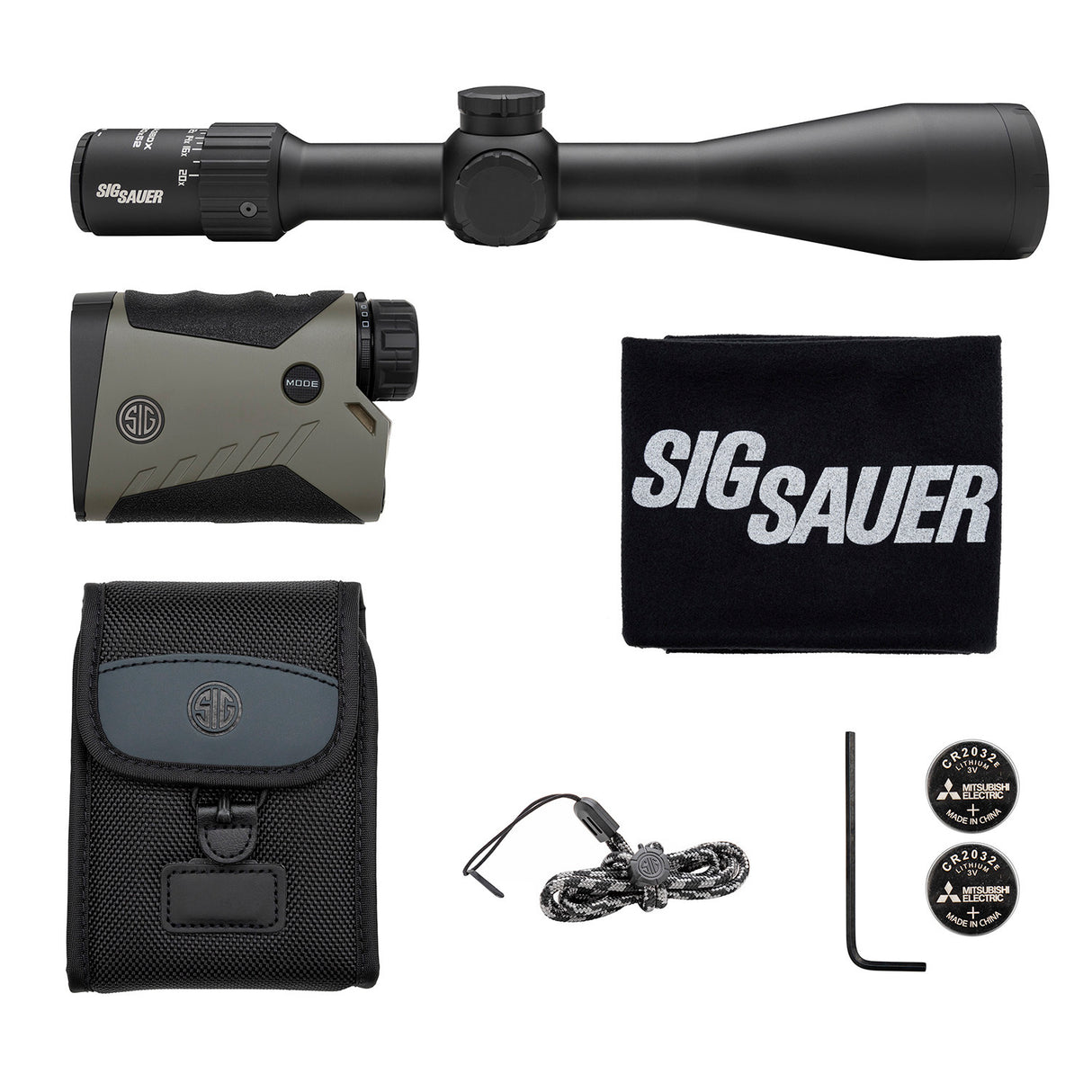 Sig Sauer Sierra3BDX 6.5-20x52 Riflescope with KILO2400BDX 7x25 Rangefinder Kit