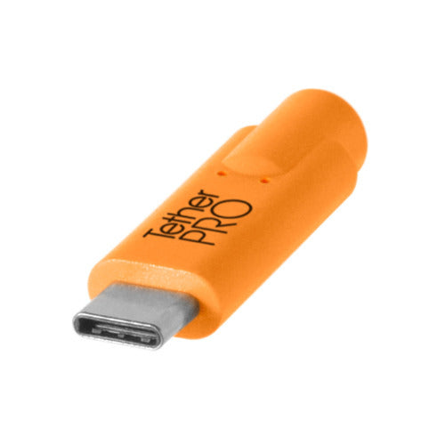 Tether Tools TetherPro USB Type-C Male to 5-Pin Mini-USB 2.0 Type-B Male Cable (15-Feet, Orange)