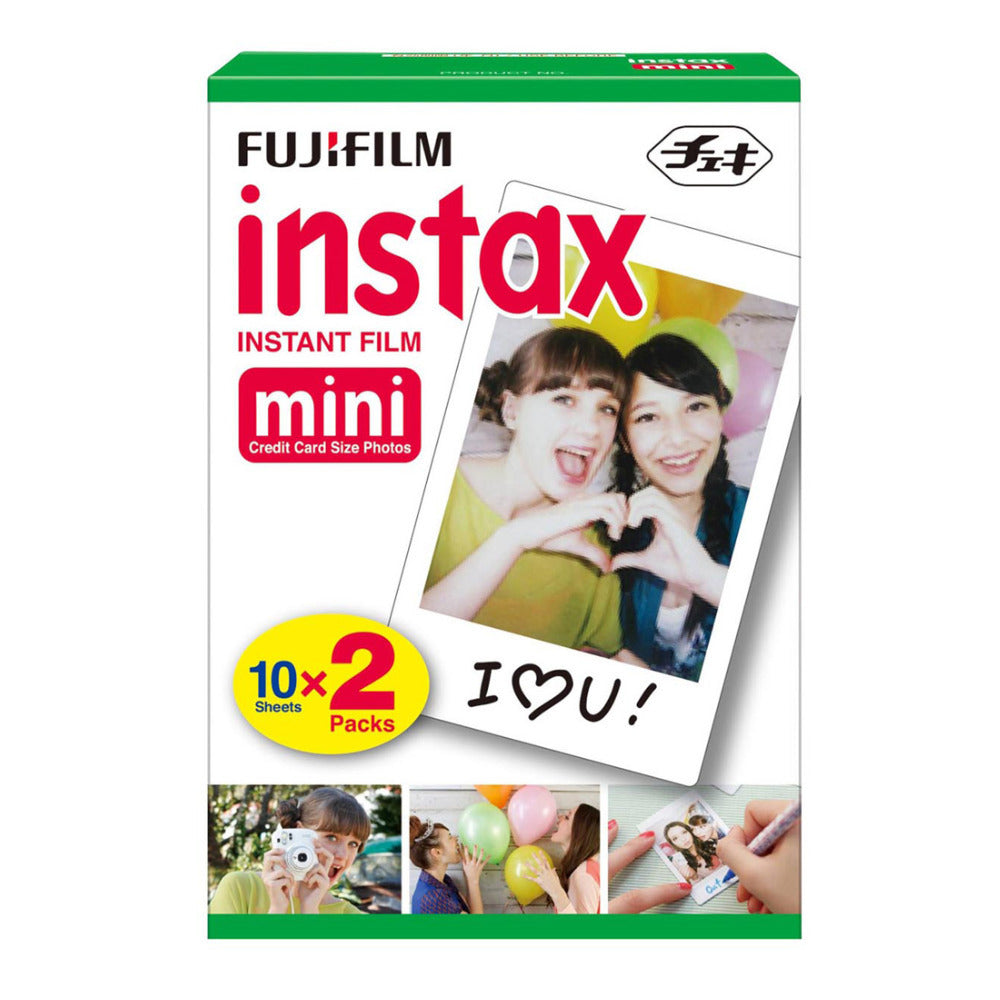 Fujifilm instax Mini 9 Instant Camera (Flamingo Pink) and 20-Exposure Film Pack