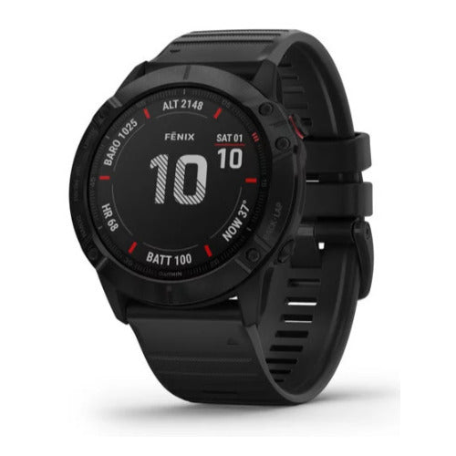 Garmin fenix 6 Pro Multisport GPS Smartwatch (Black with Black Band)