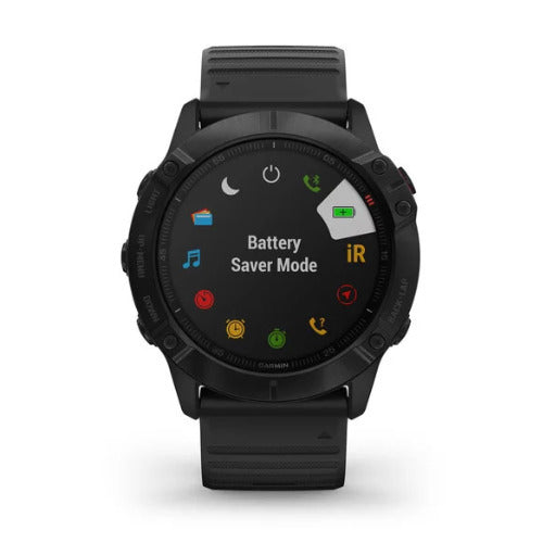 Garmin fenix 6 Pro Multisport GPS Smartwatch (Black with Black Band)