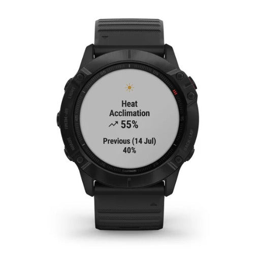 Garmin fenix 6 Pro Multisport GPS Smartwatch (Black with Black Band)