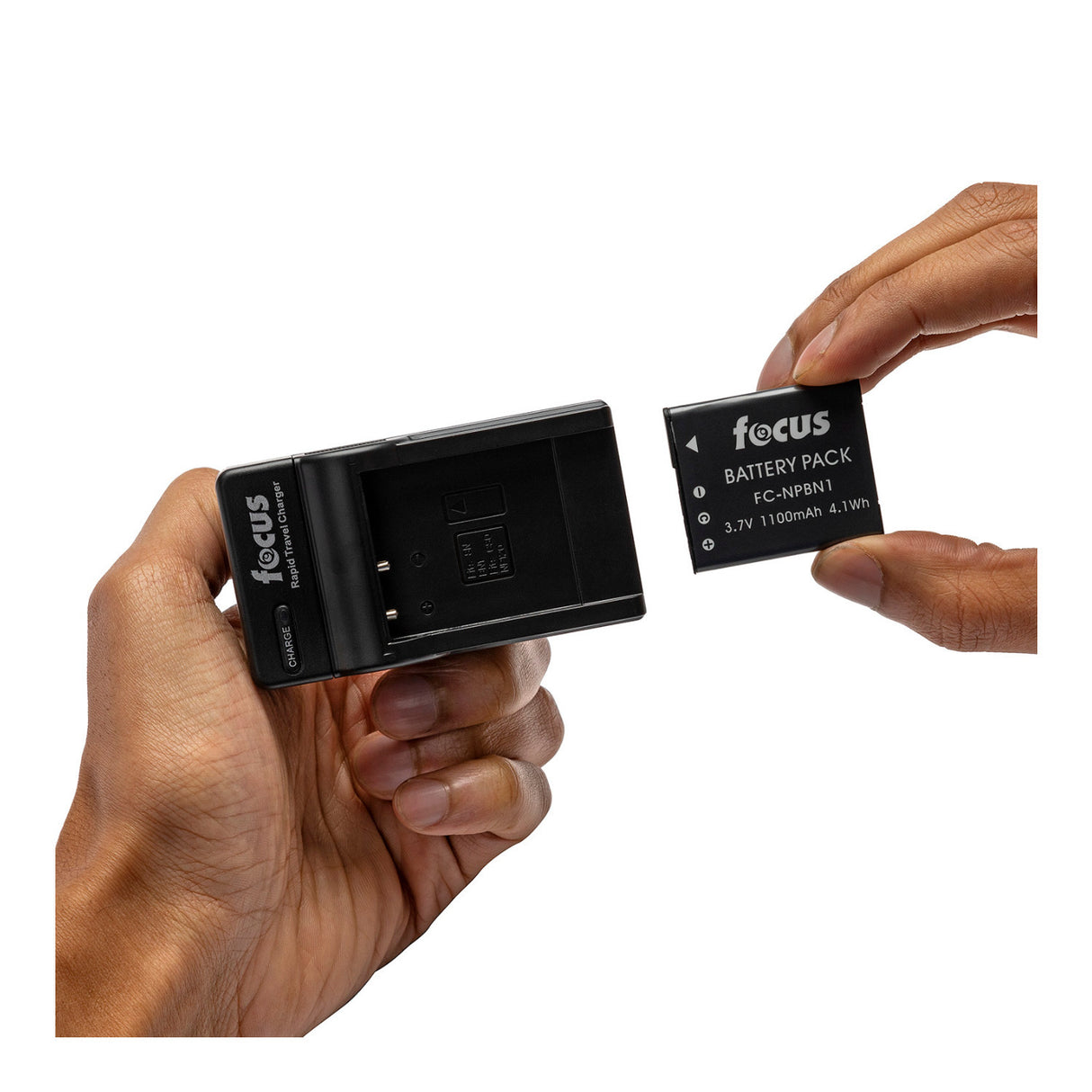 Focus Replacement Rechargeable Lithium-Ion Battery and Charger for Sony NP-BN1