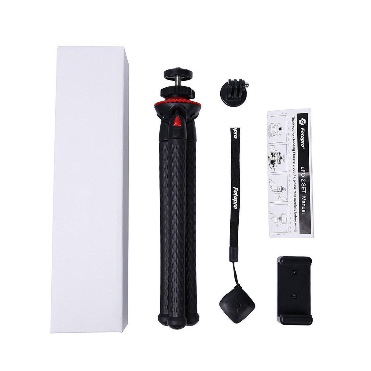Fotopro UFO2 Flex Pod Tripod with Wireless Remote (2-Pack) and Memory Card Wallet