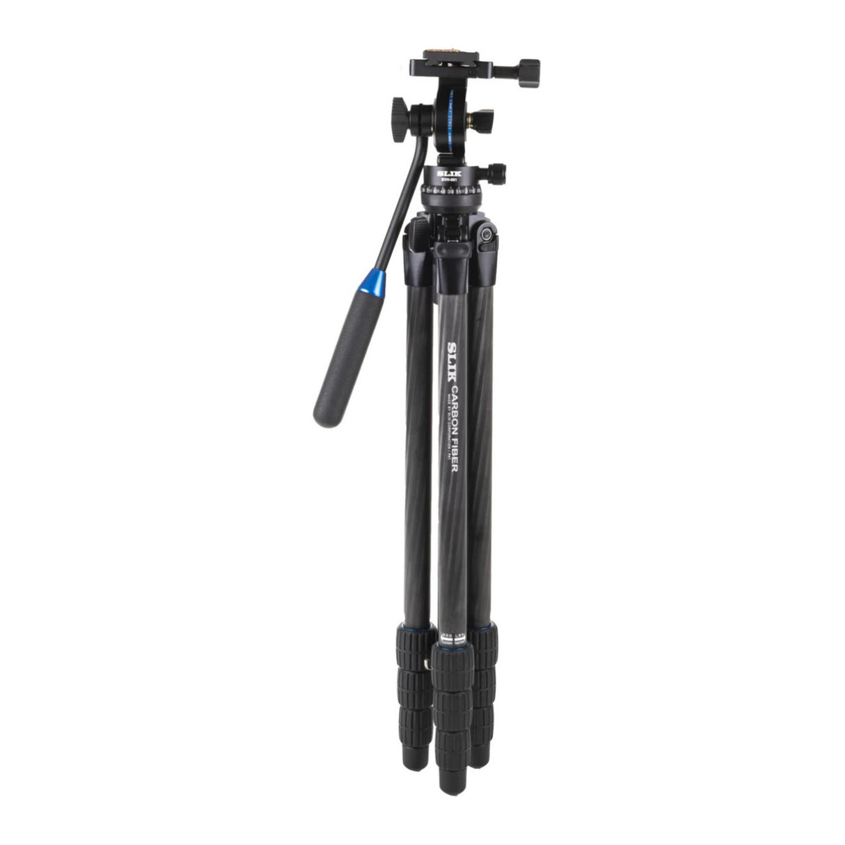 Slik PRO 634CF-SVH Carbon Fiber Tripod with SVH-501 Compact Fluid Video Head