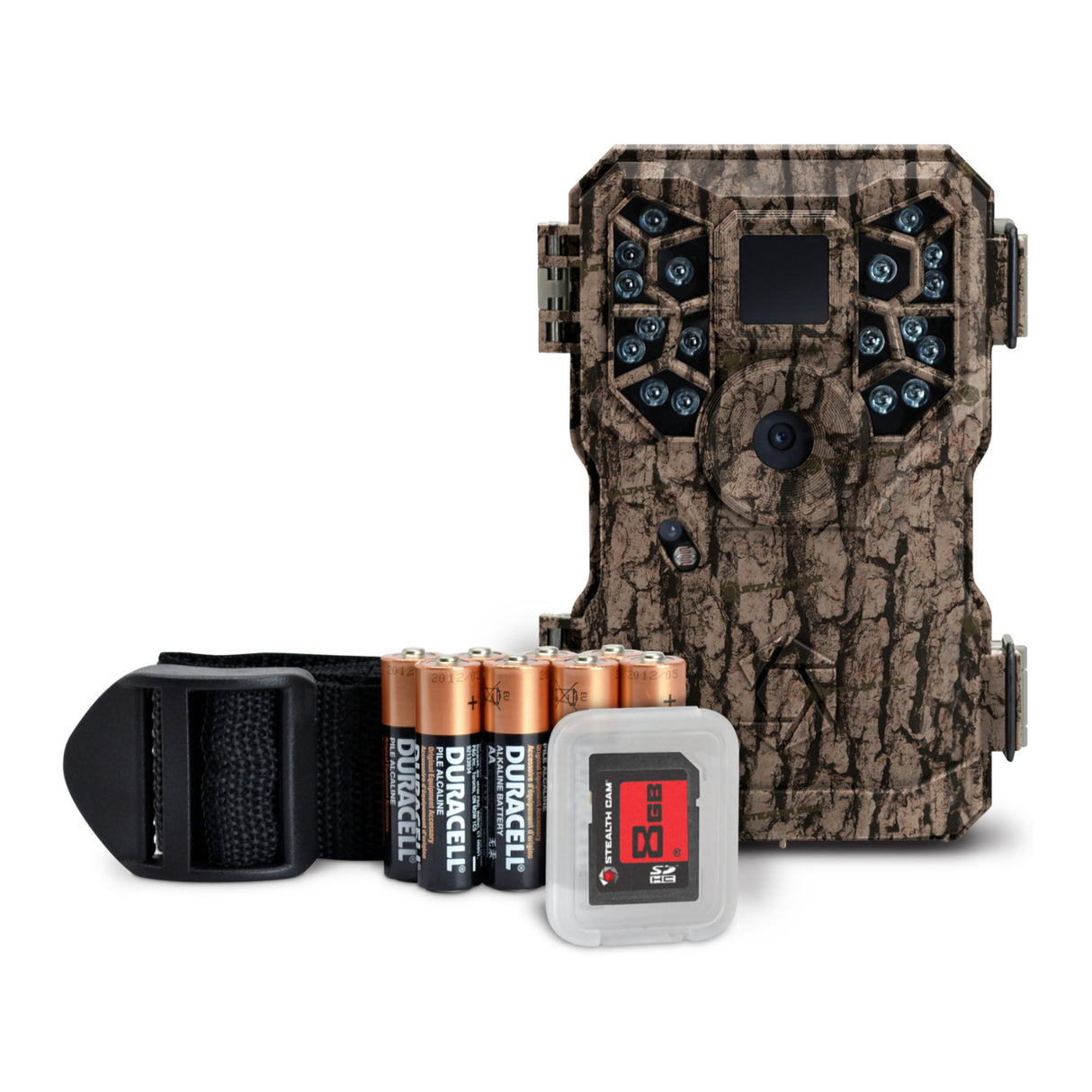 Stealth Cam PX18CMO 8MP Trail Game Camera (2-Pack) with 8GB SD Cards, Batteries, and Card Reader
