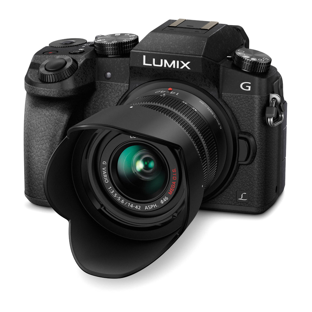 Panasonic LUMIX G7 Mirrorless Camera with 14-42mm f/3.5-5.6 Lens (Black)