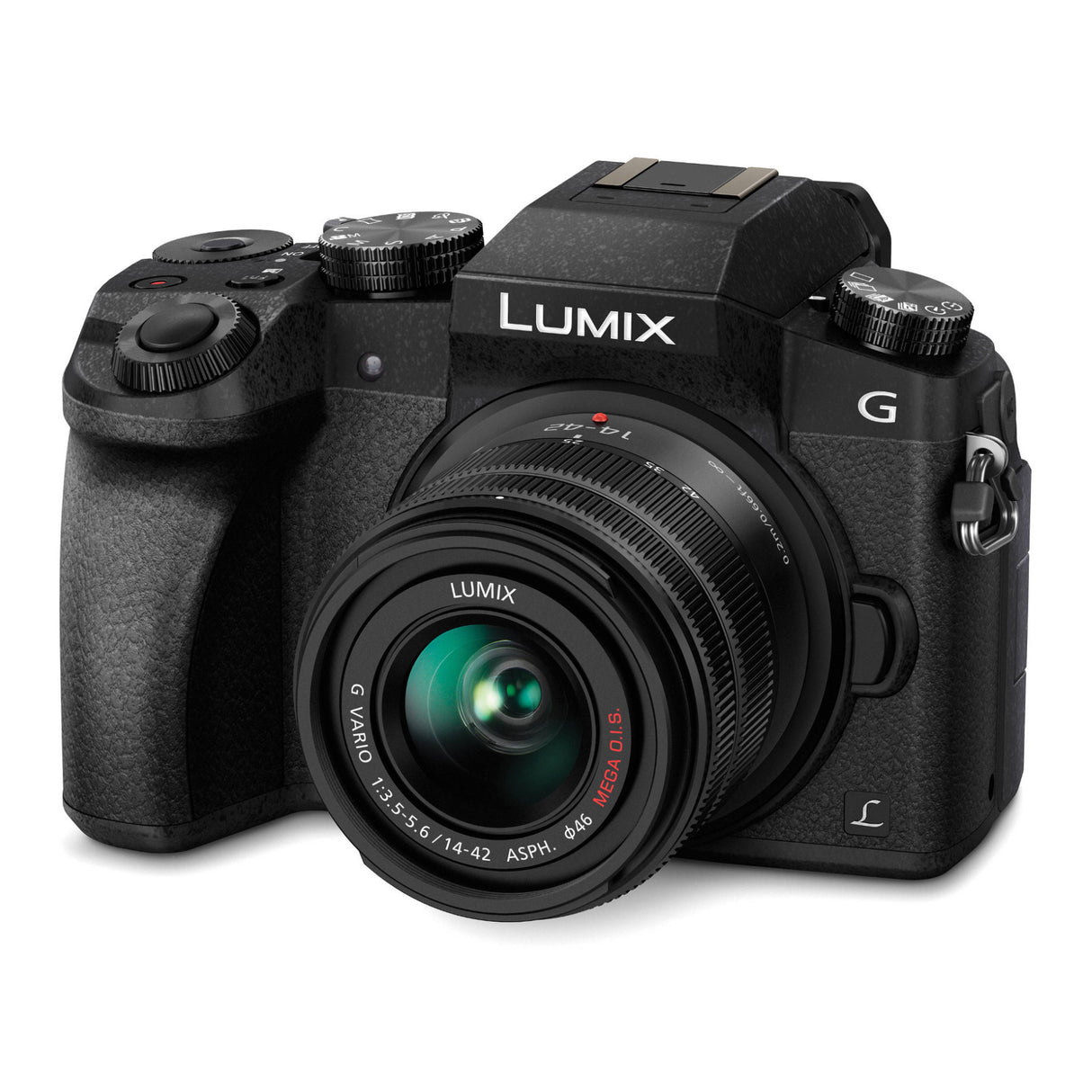 Panasonic LUMIX G7 Mirrorless Camera with 14-42mm f/3.5-5.6 Lens (Black)