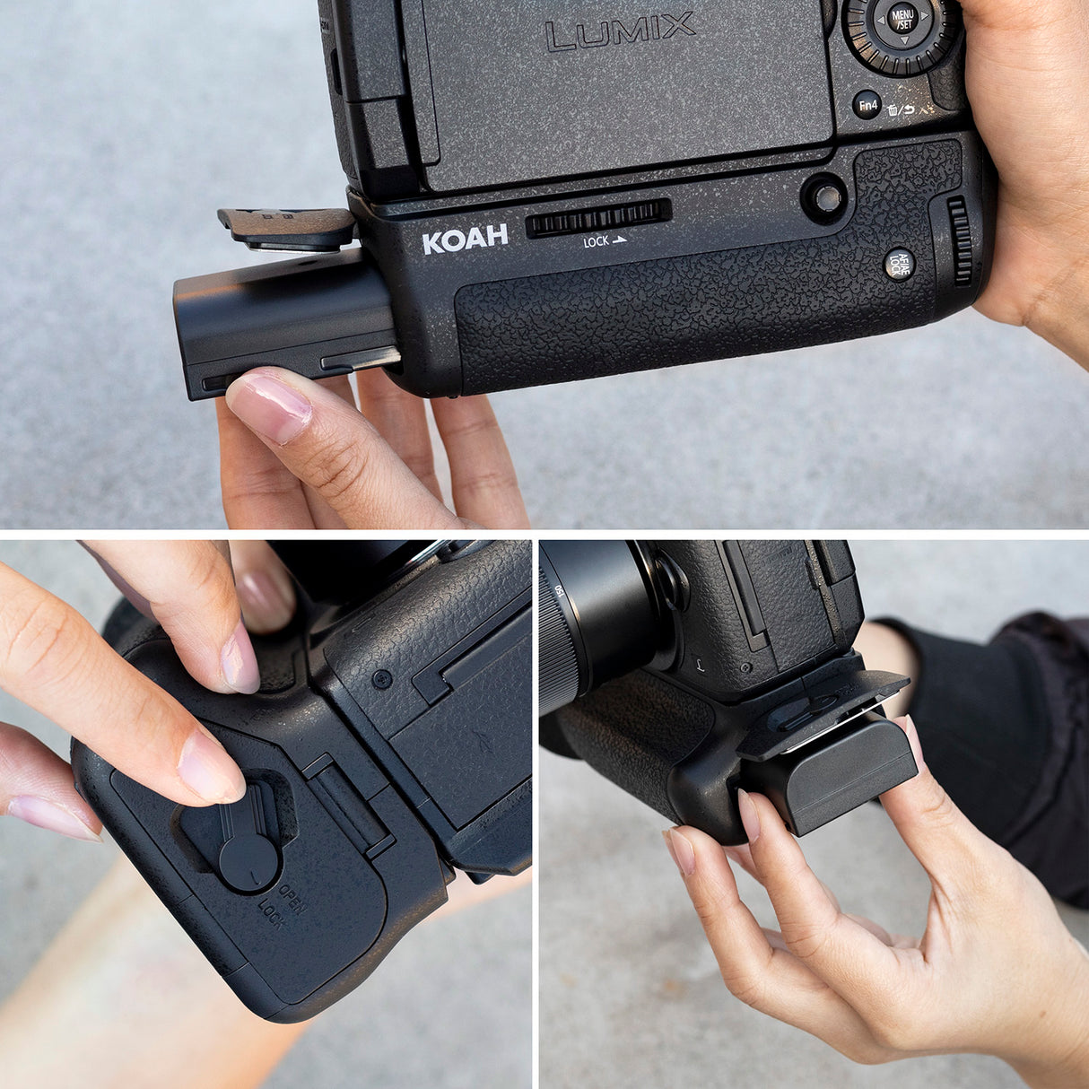 Koah Battery Grip for Panasonic GH5 Mirrorless Camera