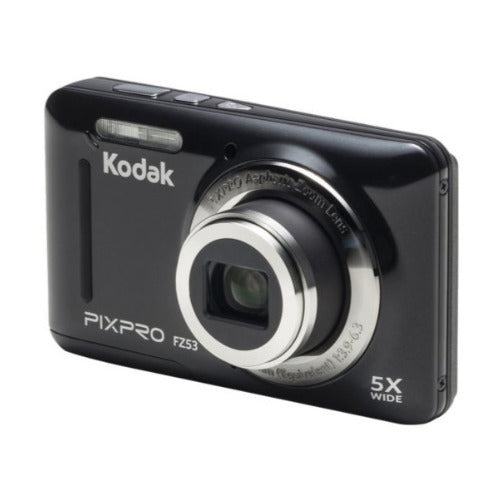 Kodak FZ53 Digital Camera (Black) with 32GB SD Card and Case Bundle