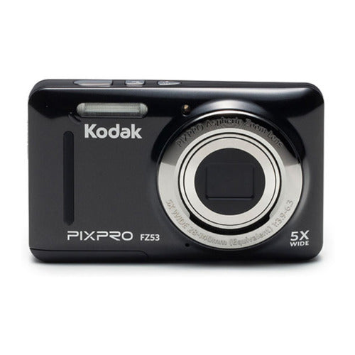 KODAK PIXPRO Friendly Zoom FZ53 Digital Camera (Black) with 32GB Memory Card and Accessory Bundle