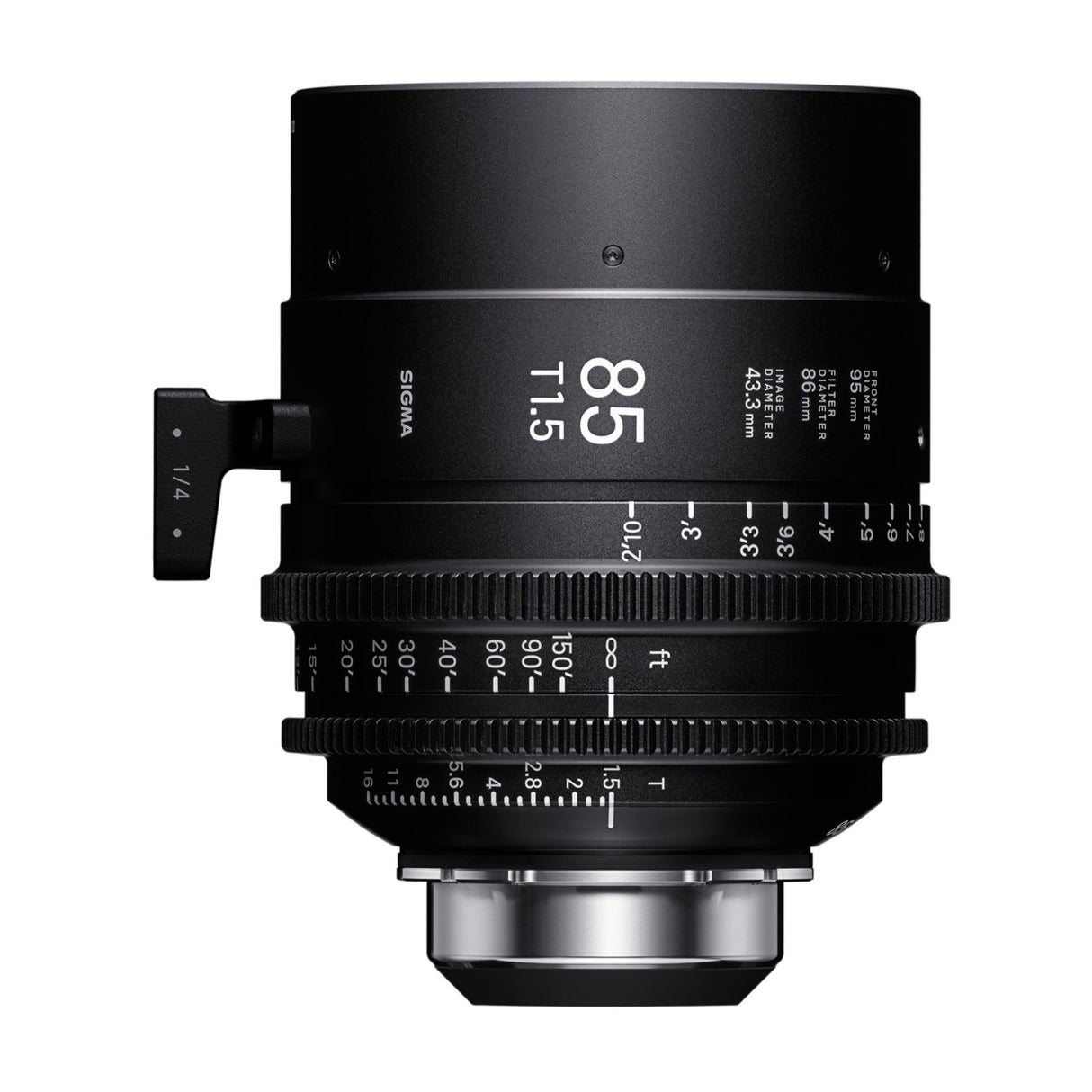 Sigma 85mm T1.5 FF Prime /i Technology-Compatible PL Mount Lens (Feet Markings)