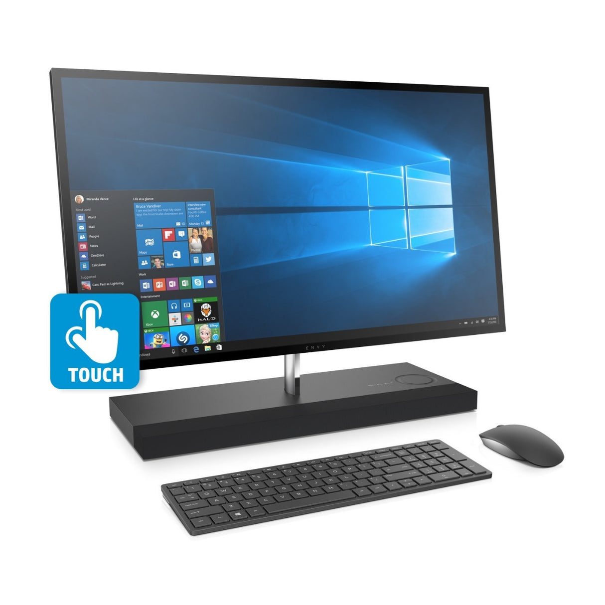 HP Envy 27-b245se 27-Inch QHD Touch Screen Intel i7-8700T 16GB 256GB SSD+ 1TB HDD NVIDIA GTX 1050 4GB All-in-One PC