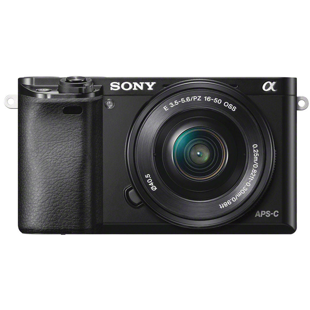 Sony Alpha a6000 24.3MP Mirrorless Digital Camera with 16-50mm OSS Lens (Black)