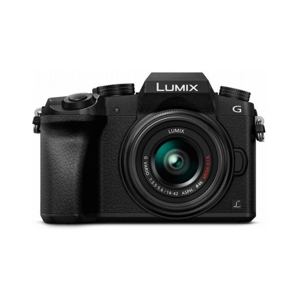 Panasonic LUMIX G7 Mirrorless Camera with 14-42mm Lens and Koah Microphone Bundle