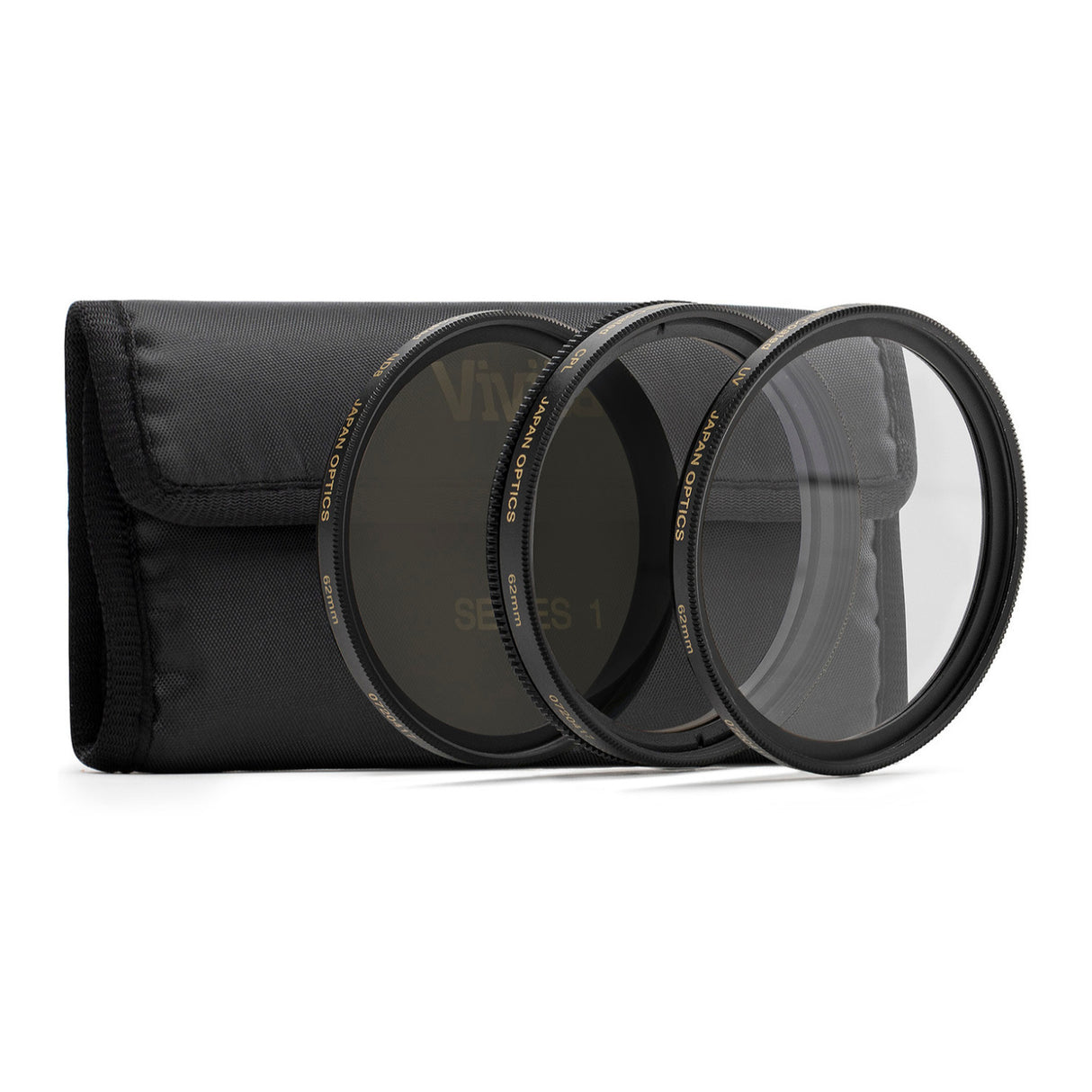 Top Brand 3-Piece 62mm UV/CPL/ND Filter Kit