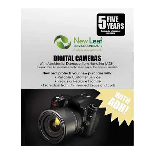 New Leaf 5-Year Digital Cameras Service Plan with ADH for Products Retailing Under $1,000