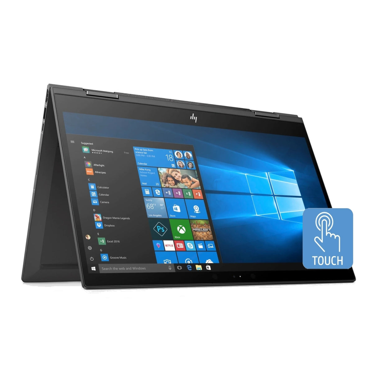 HP Envy x360 15-CP0086 AMD Ryzen 5-2500U 12GB 1TB HDD 15.6 FHD Touchscreen 2-in-1 Convertible Laptop