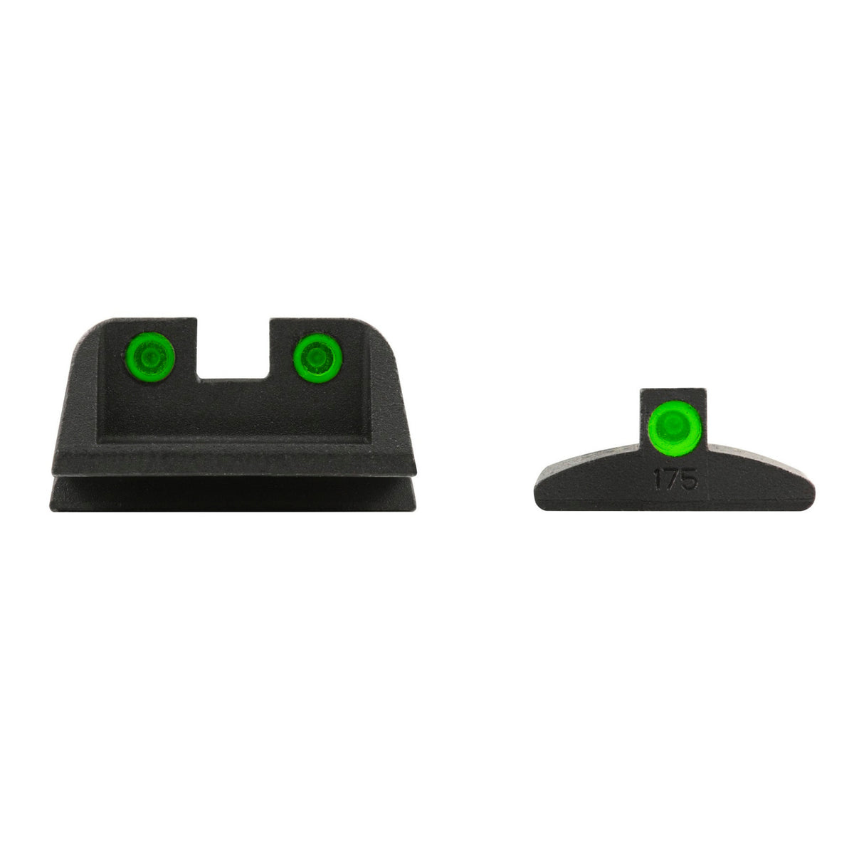 Meprolight ML 19593 Tru-Dot Fixed Night Sight Set for IWI Jerico Models (After 2007, Green/Green)