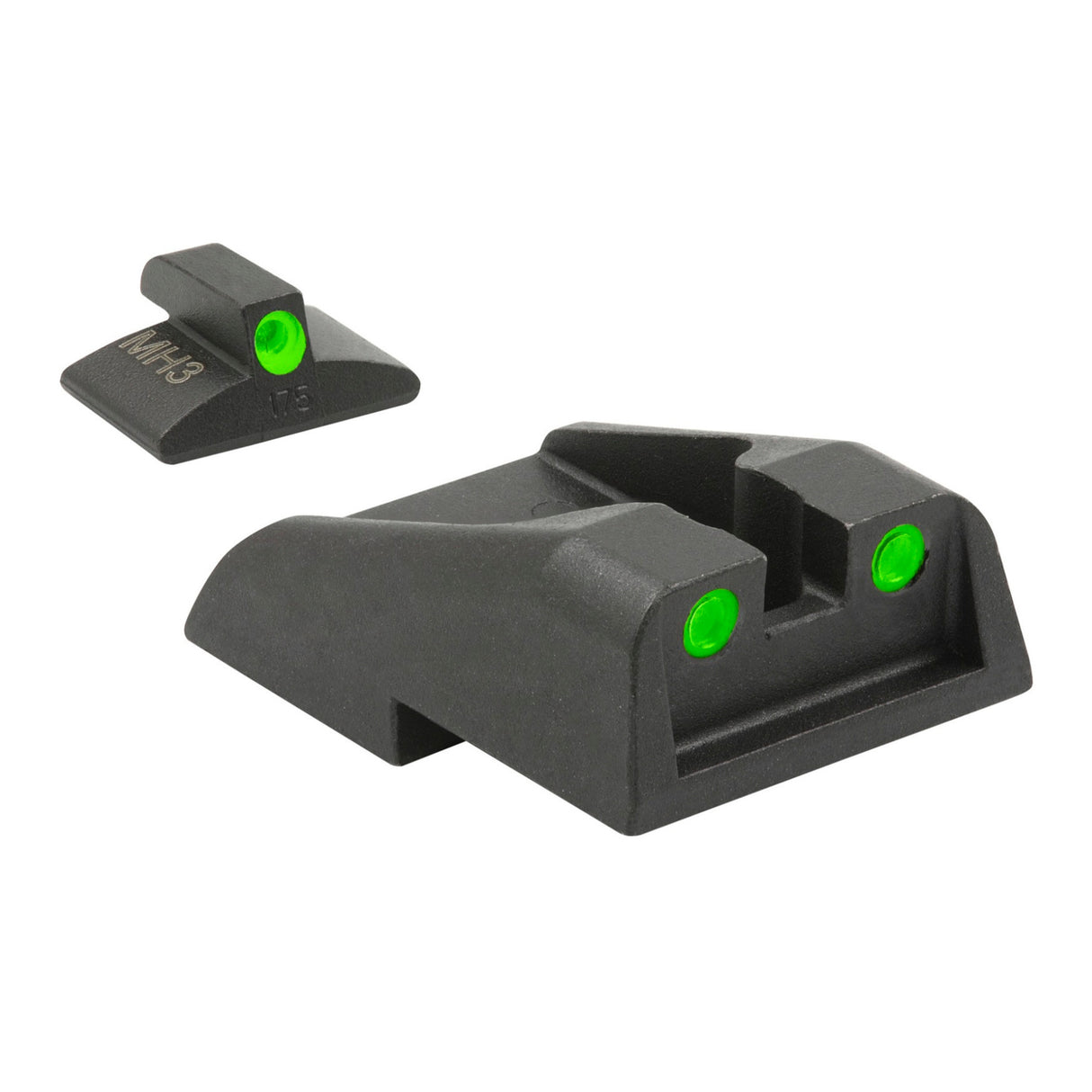 Meprolight ML 19593 Tru-Dot Fixed Night Sight Set for IWI Jerico Models (After 2007, Green/Green)