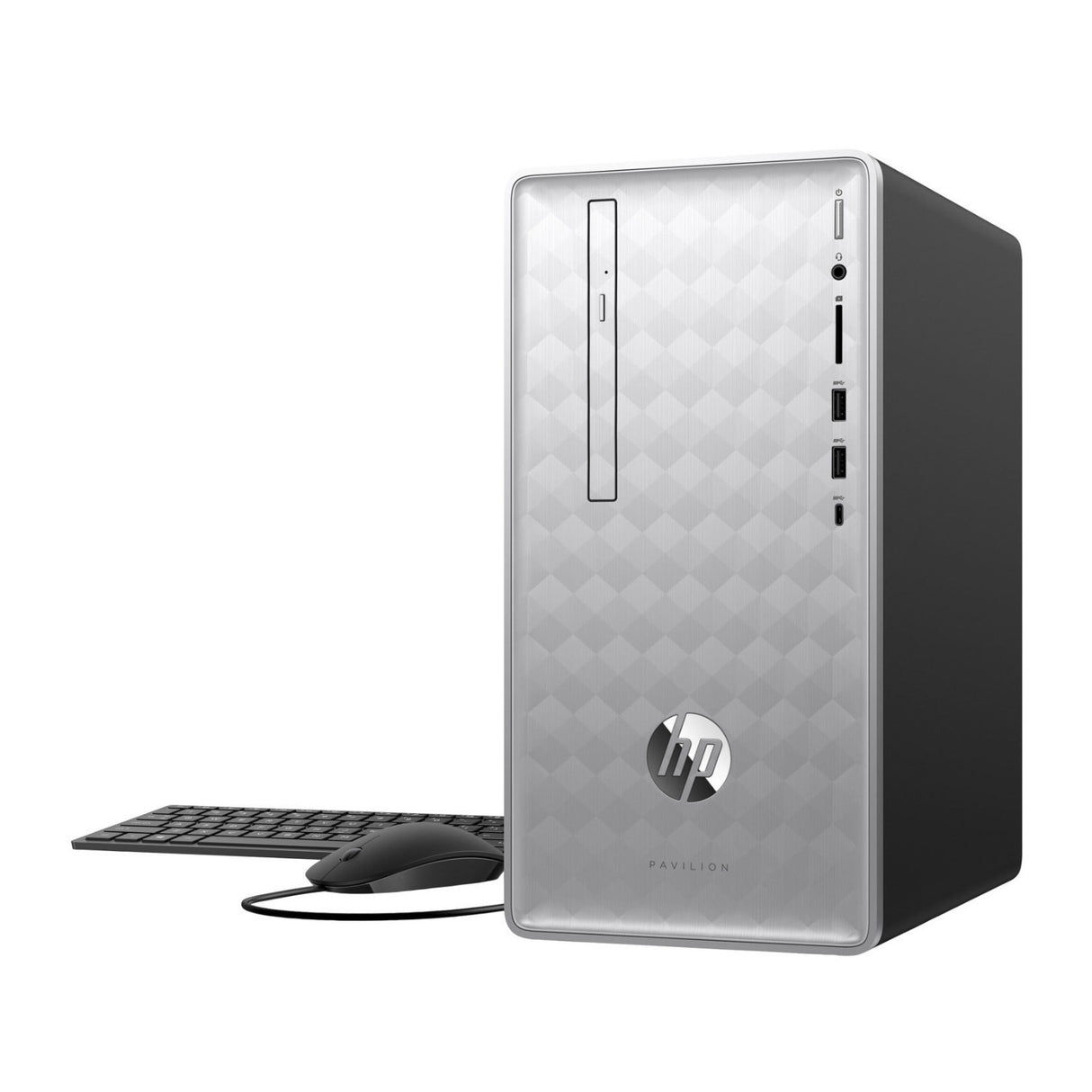 HP Pavilion 590 Desktop PC, AMD Ryzen 7 (8-Core), 16GB RAM, 1TB HDD + 256GB SSD, AMD Radeon RX 550 2GB, Windows 10 Home (Certified Refurbished)