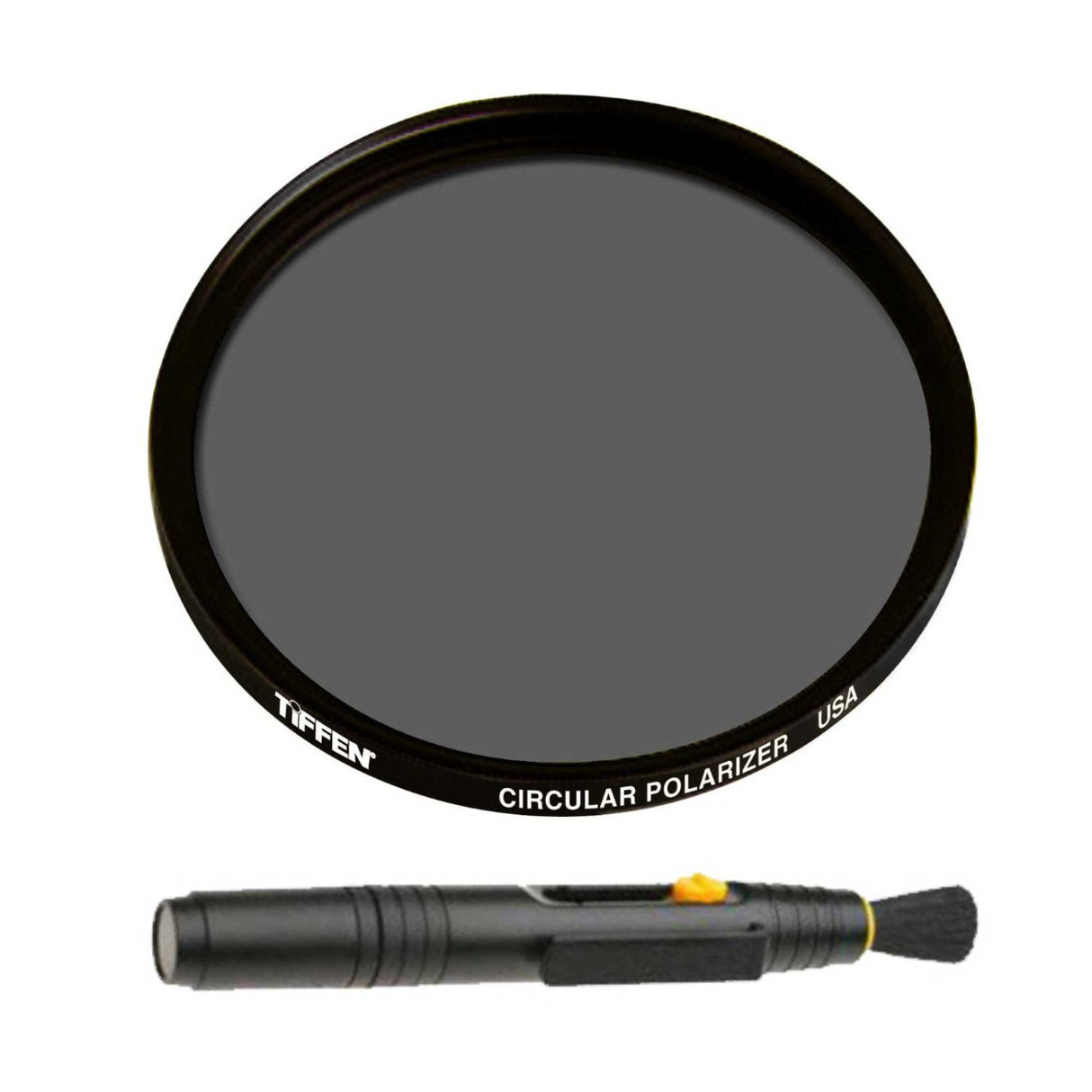 Tiffen 40.5mm Circular Polarizing Lens Filter and Lens Cleaning Brush Bundle