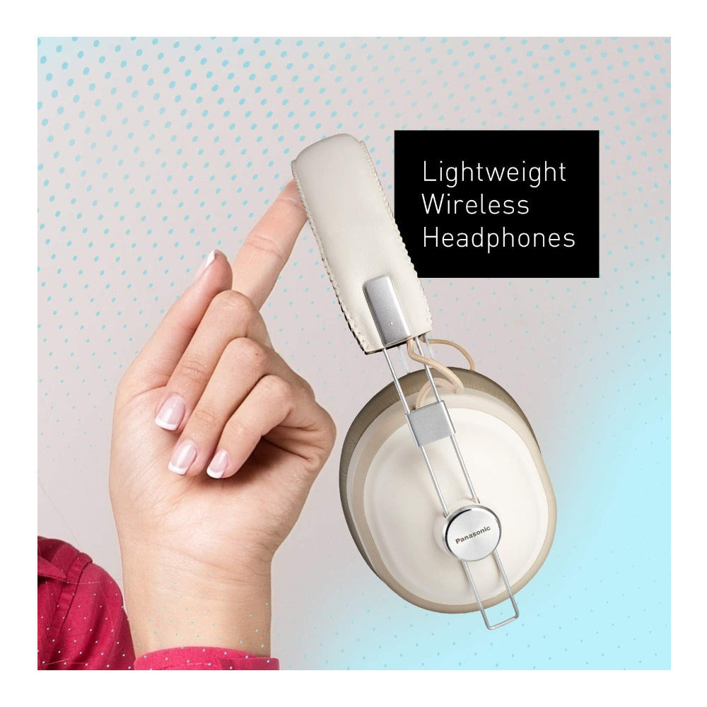 Panasonic RP-HTX90N Noise Canceling Bluetooth Wireless Headphone (Vanilla White)
