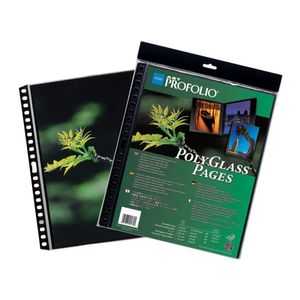 Itoya Art Profolio 14x17-in PolyGlass Page Refills for Binders (10 Sheets)