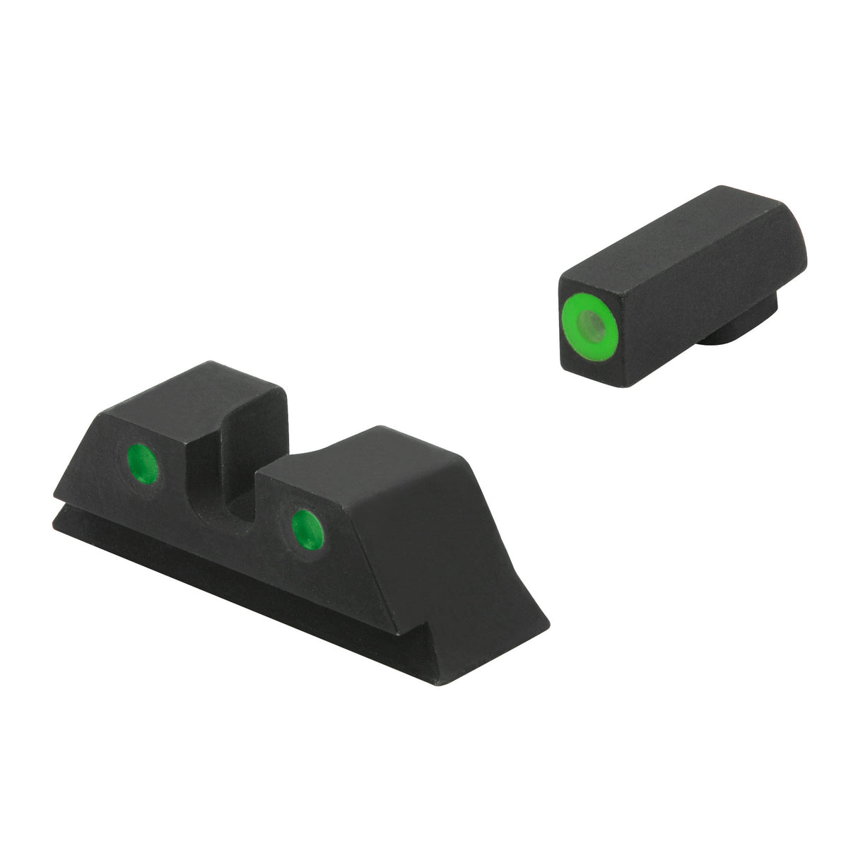 Meprolight ML-40224 HVS Fixed Self Illuminated Green Front and Rear Day/Night Sight for Glock Models