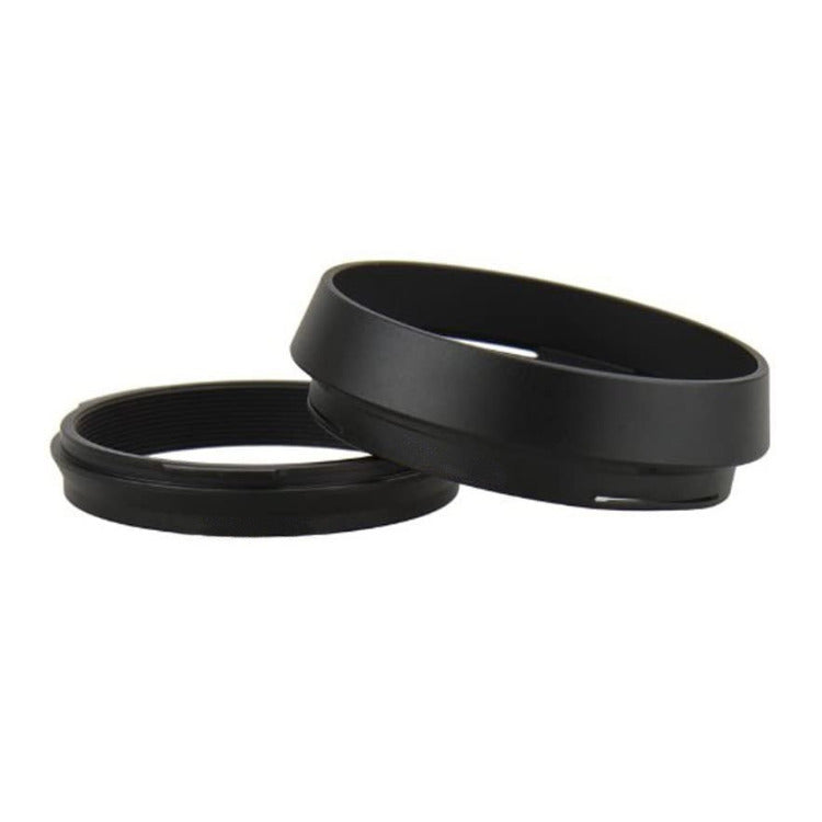 FujiFilm 49mm Filter Adapter Ring and Lens Hood for Fujifilm Cameras (Black)