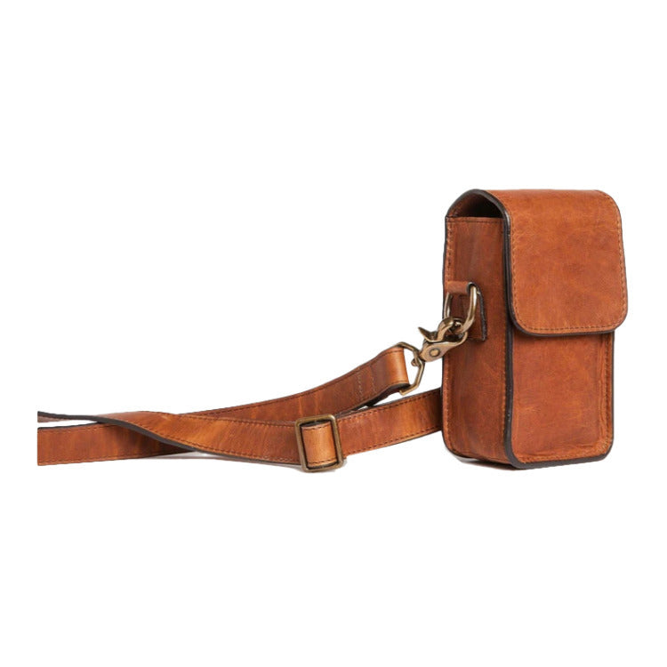 ONA The Lisbon Leather Crossbody Compact Camera Case (Antique Cognac)