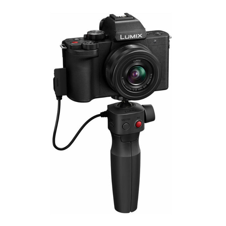 Panasonic LUMIX G100 4K Mirrorless Camera with 12-32mm Lens and Tripod Grip Vlogging Kit