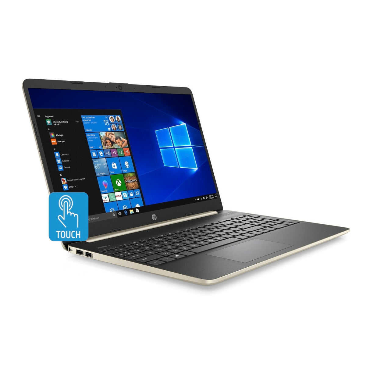 HP 15-EF0015 15.6" HD Touchscreen Laptop, AMD Athlon 300U, 8GB RAM, 256GB SSD (Certified Refurbished)