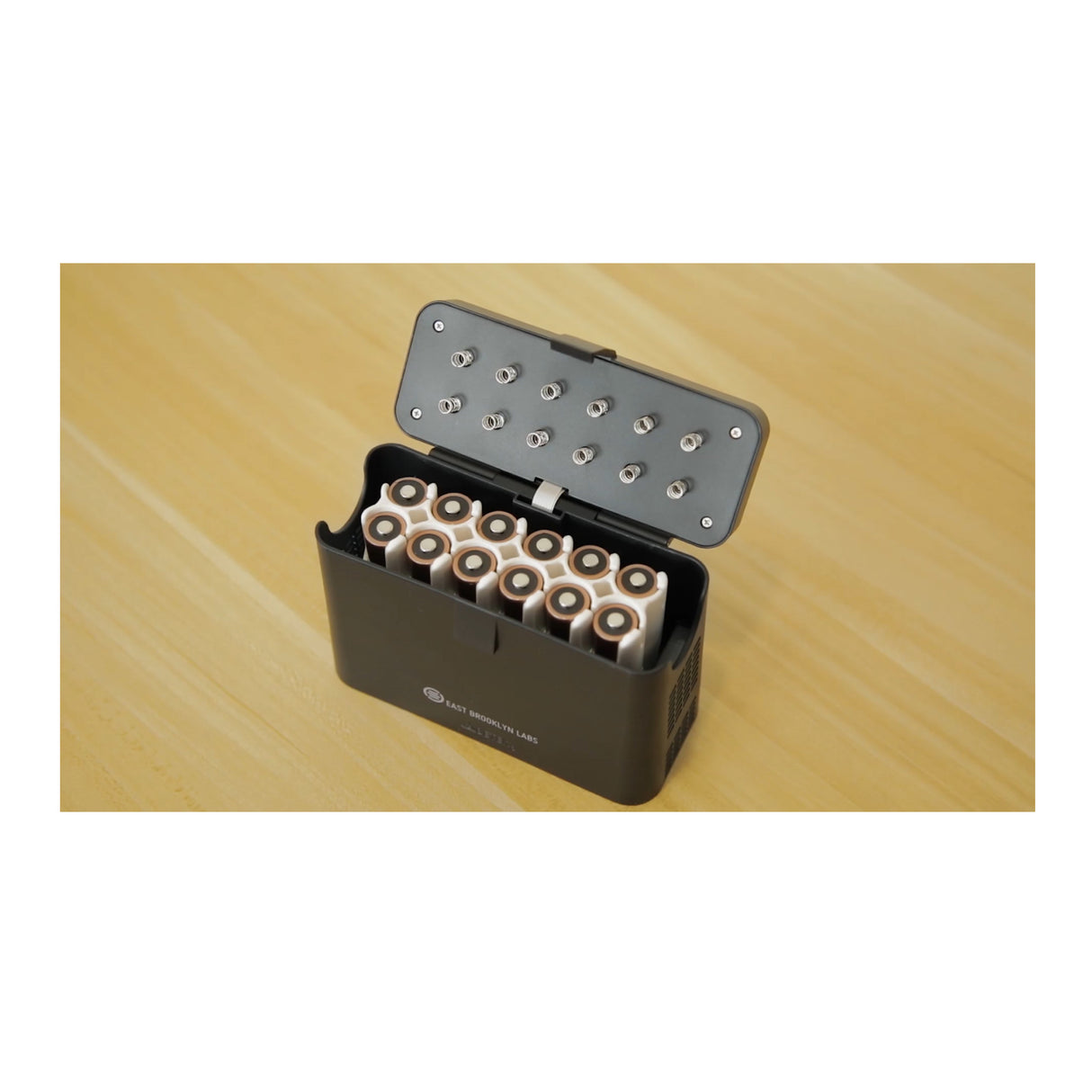 East Brooklyn Labs RadCad Battery Charger and Caddy for AA Rechargeable Batteries