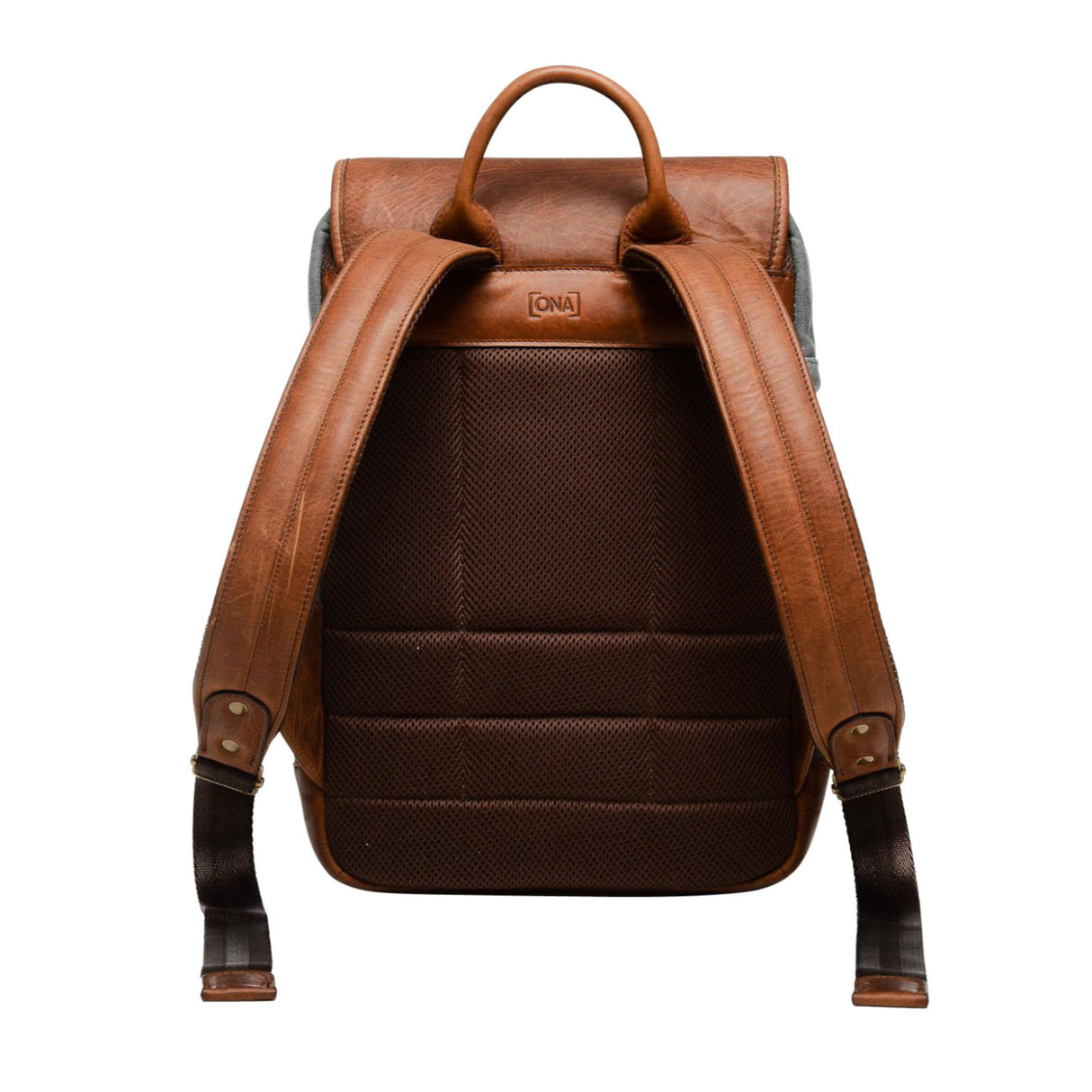 ONA Monterey Camera and Laptop Backpack (Smoke and Antique Cognac)