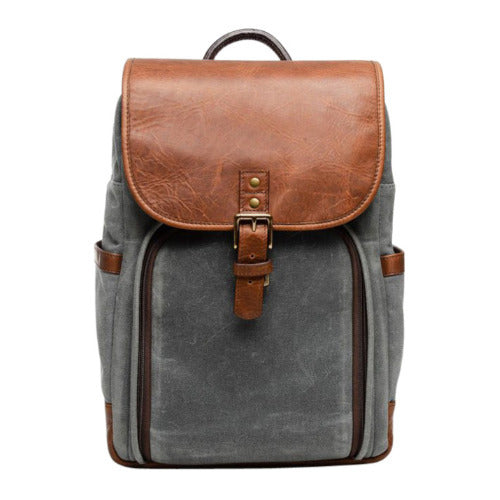 ONA Monterey Camera and Laptop Backpack (Smoke and Antique Cognac)