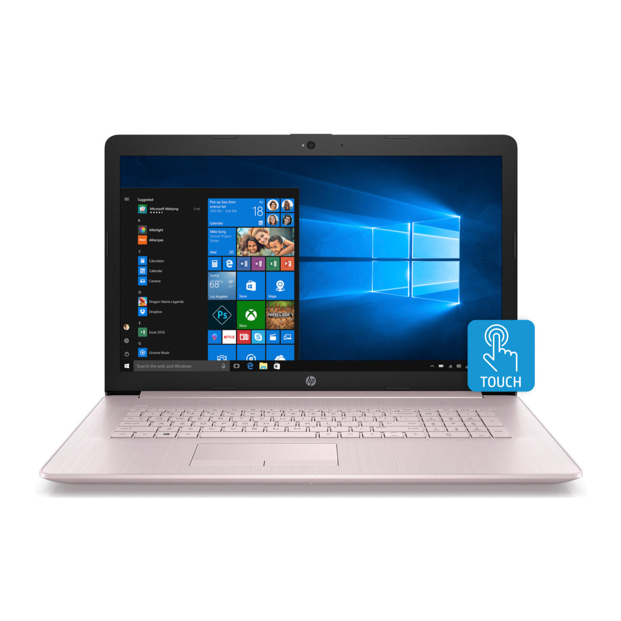 HP 17-CA0010 AMD Ryzen 3 2300U Quad-Core 8GB 1TB HDD 17.3-Inch WLED Touch Screen Laptop