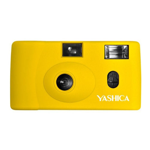 YASHICA MF-1 Snapshot Art 35mm Film Camera Set (Yellow)
