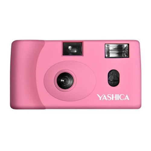 YASHICA MF-1 Snapshot Art 35mm Film Camera Set (Pink)