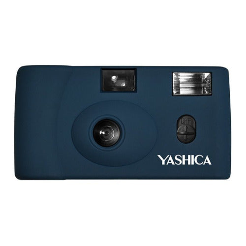 YASHICA MF-1 Snapshot Art 35mm Film Camera Set (Prussian Blue)