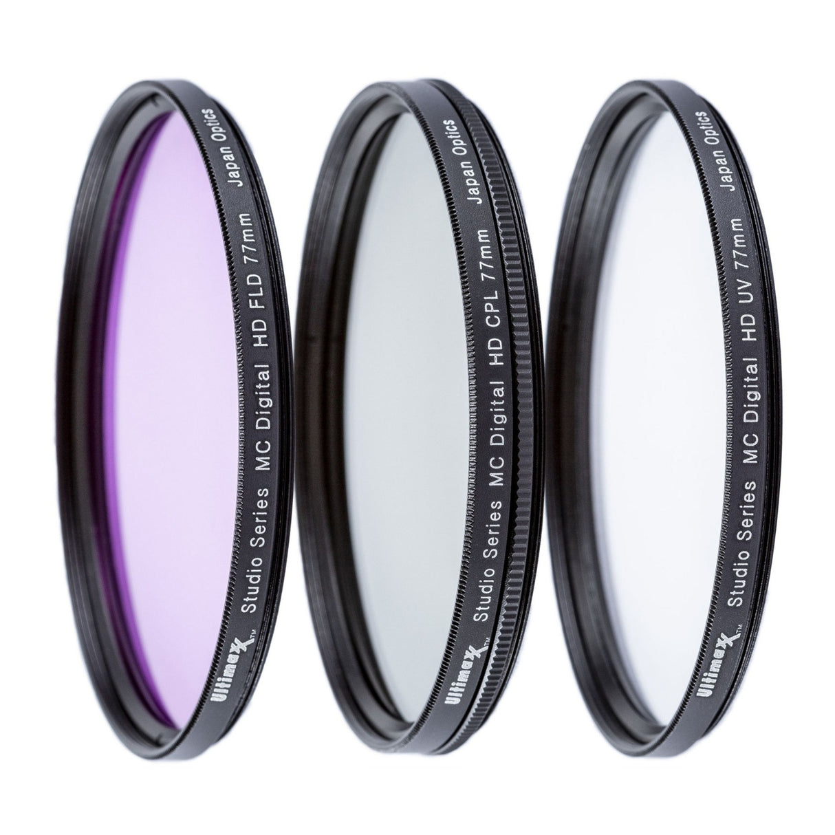 Ultimaxx 3-Piece Multi-Coated HD 37mm Filter Kit (UV, CPL, FLD) for DSLR Camera