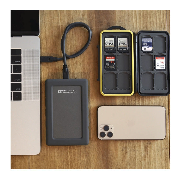 Oyen Digital U32 Shadow Dura 2TB USB-C Rugged Portable SSD (Slate Gray)