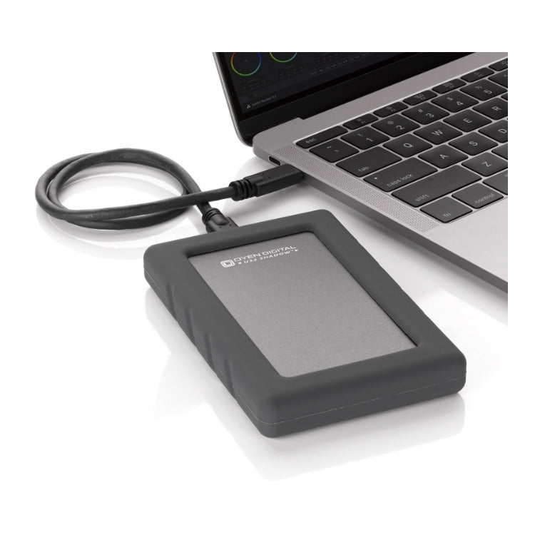 Oyen Digital U32 Shadow Dura, USB 3.1 Portable Hard Drive 1TB HDD (Slate Gray)