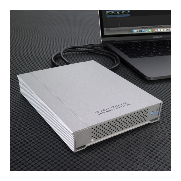 Oyen Digital MiniPro Dura 3.1 Portable USB-C Storage Device 2x 1TB HDD